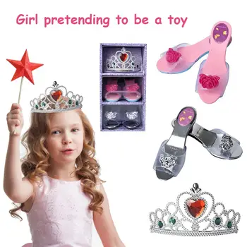 

Children Princess Dress Up Simulation Cosmetics Jewelry Boutique Set for Girls