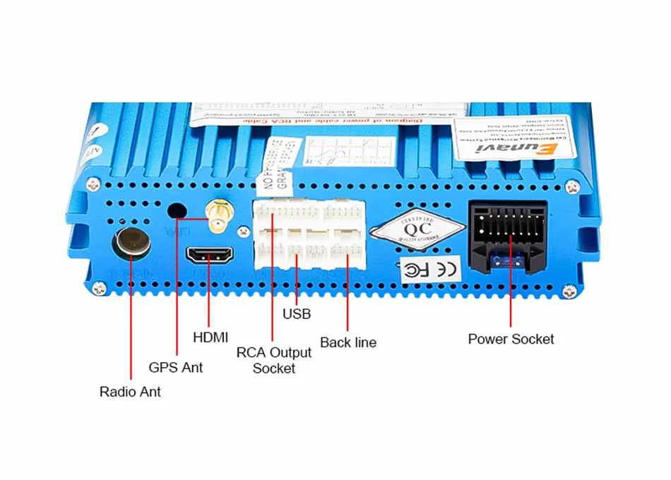 Eunavi 2 Din 7 ''TDA7851 Android 9 4G 64G Восьмиядерный универсальный автомобильный Радио Аудио Стерео gps навигация Мультимедиа 1024*600 без DVD