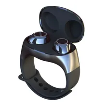 2-в-1 Водонепроницаемый Bluetooth Влагозащищенные 5,0 наушники Беспроводной Спортивные Портативный браслет наушники зарядный чехол