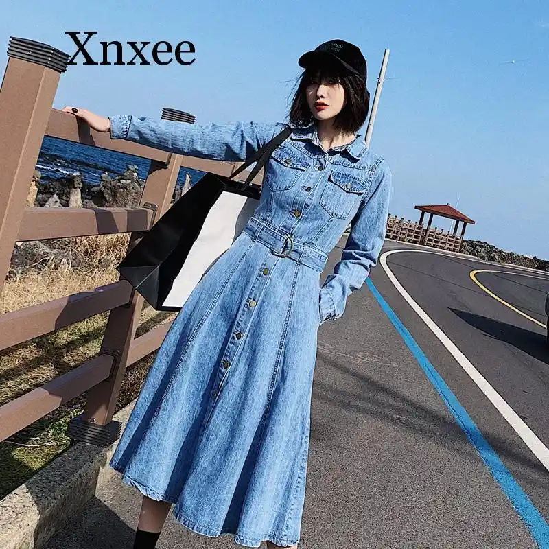 vestido jeans aliexpress