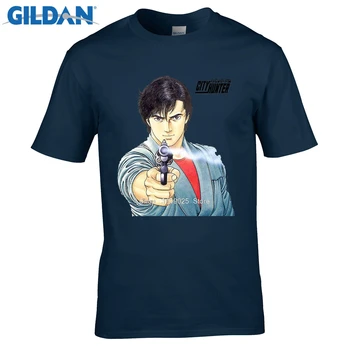 

men fashion brand t shirt Ryo saeba city hunter classic anime manga japan Tshirt White Funny Tees Cotton Tops T Shirt