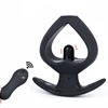 Vibrator Heart-Shaped Hollow Anal Plug Dilator Go Out Leakproof Can Strapon Buttplug Rinse Masturbator Peeping Sex Shop Enema 1