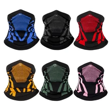 Unisex Cycling Bandana Breathable Elastic Warm Neck Gaiter Sun Dust Protection Face Cover Scarf for Hiking Skiing Outdoor Sports