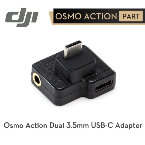DJI CYNOVA Osmo Action Dual 3,5 мм USB-C адаптер для экшн-камеры OSMO улучшает качество звука во время зарядки передачи данных - Цвет: 3.5 mm Adapter