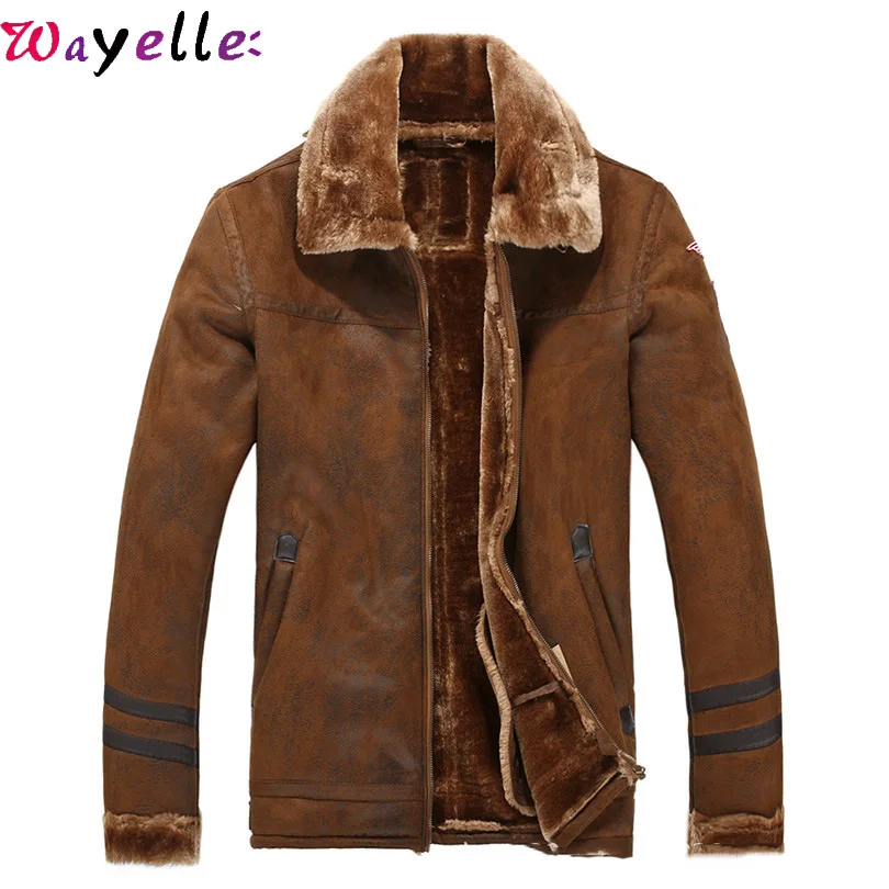 Зимние меховые пальто из искусственного меха мужские 2019 в русском стиле толстые