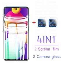 Film Hydrogel 4 en 1 pour Samsung Galaxy M62, protecteur décran, verre de protection dappareil photo, M51, M31, M31S, M21, M21S, M12 
