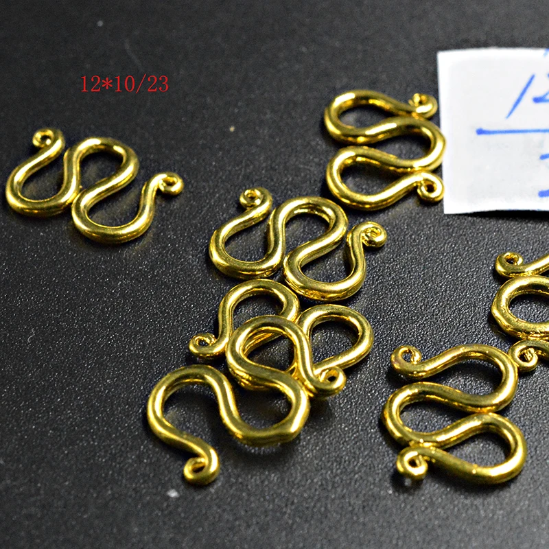 

FLTMRH 10pcs 12*10mm Clasps Leather Cord Bracelet Connectors For DIY Jewelry Making Accessories