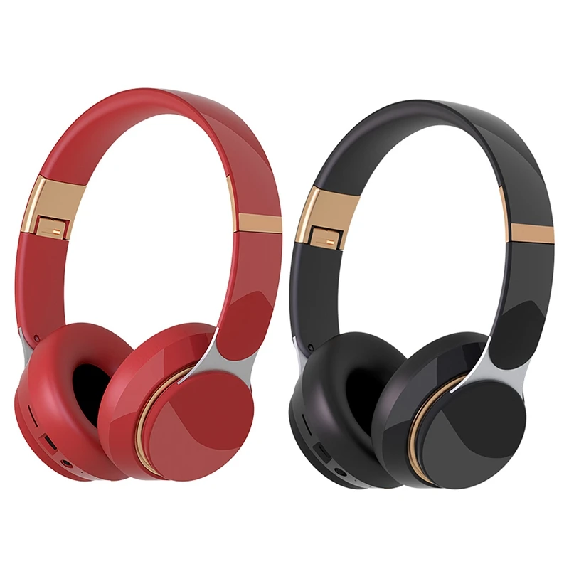 

07S Bluetooth Headset, Sports Folding Retractable with Card Wired Computer Gaming Bluetooth Headset