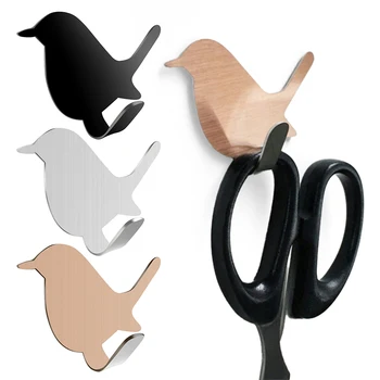

Punch-free Hook Bird Shape Strong And Seamless Self-adhesive Wall Hooks Hat Hanger Home Decoration Kitchen Bathroom Accessories