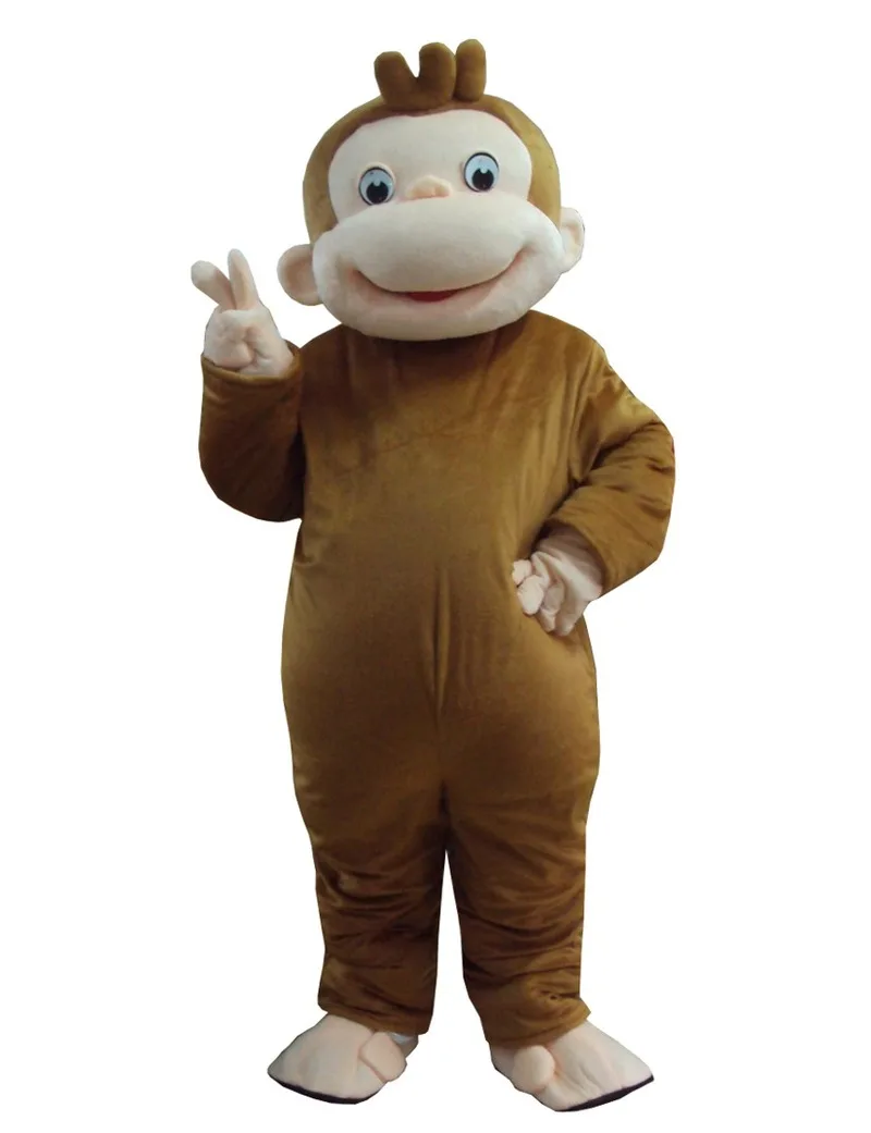 Curious Monkey Mascot Costume Suits Cosplay Party Game Outfits Advertising Fursuit Interesting Apparel Cartoon Character Clothes |