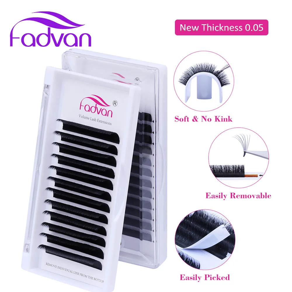 

Easy Fanning Eyelash Extension 0.05 Thickness Super Soft Auto Flowering Lashes DIY 2d 3d 4d~10d Lash
