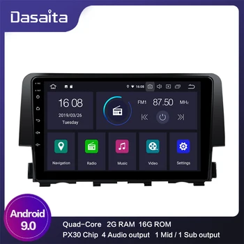 

car 1 din 9" HD Digital Screen Multimedia Player 1080P video Car Android 9.0 Built-in GPS for Honda Civic 2015 2016