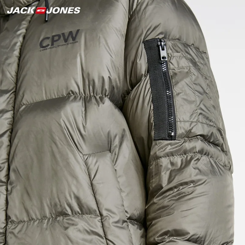 Ideal  JackJones Men's Winter Hooded Long Down Jacket Parka Coat Outerwear Menswear 218412550