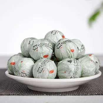 

Yunnan Pu'er Tea 2020 Baekho Silver Needle Dragon Ball (Wrapping Paper) Moonlight White Single Bud Dragon Ball Tea in Bulk