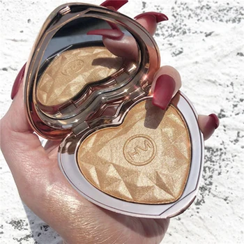 

1Pcs Highlighters Makeup Powder Natural Shimmer Highlighter Palette High Pigments Heart Shape Glitter Illuminator Cosmetics