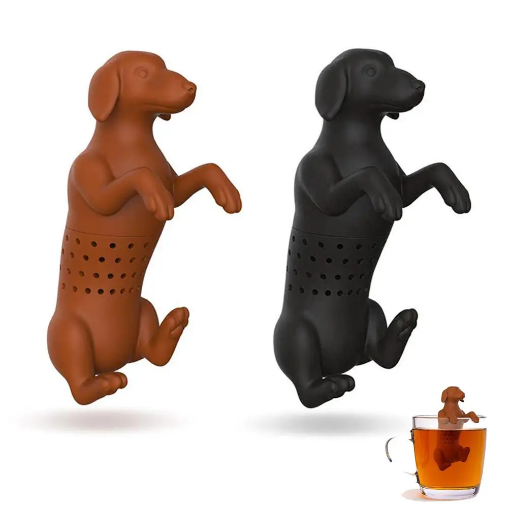 

Silicone Dog Tea Strainer Easy to Clean and Use for Brewing Tea, Coffee, candy, Cooking Seasoning Package