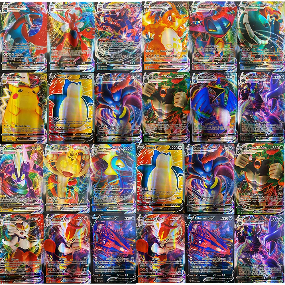Pokemon French Shining Card Playing Game Tag Team V Vmax Gx Mega Ex Display  Cartas Booster Pokémon Carte Francaise Kids Toy Gift - Game Collection Cards  - AliExpress
