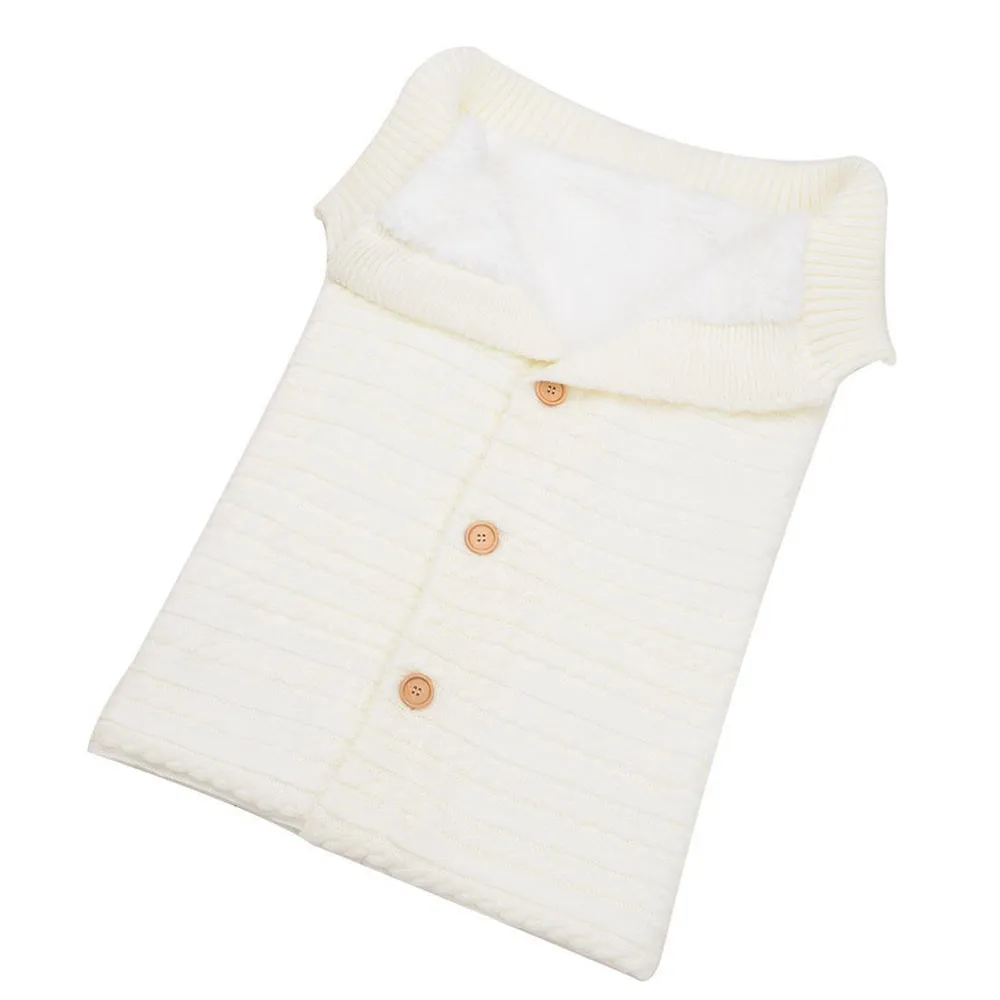 Модный детский конверт для новорожденного, детское одеяло, вязанное крючком, зимний теплый спальный мешок для пеленания, saco de dormir# guahao