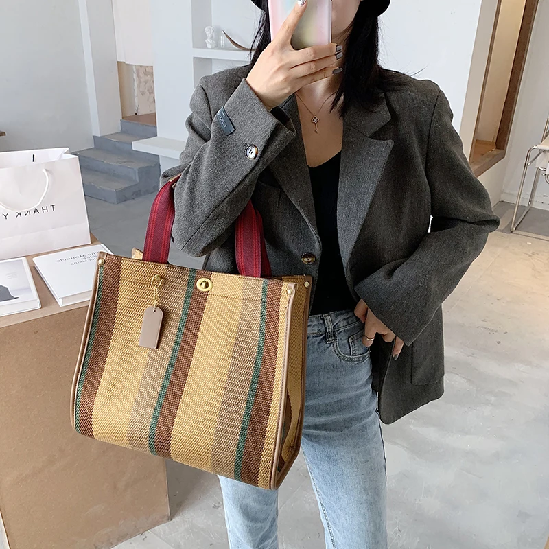 Canvas Women Canvas Handbags Shoulder Bags Large Capacity Ladies Crossbody Bags for Women Fashion Female Tote Messenger Bag New