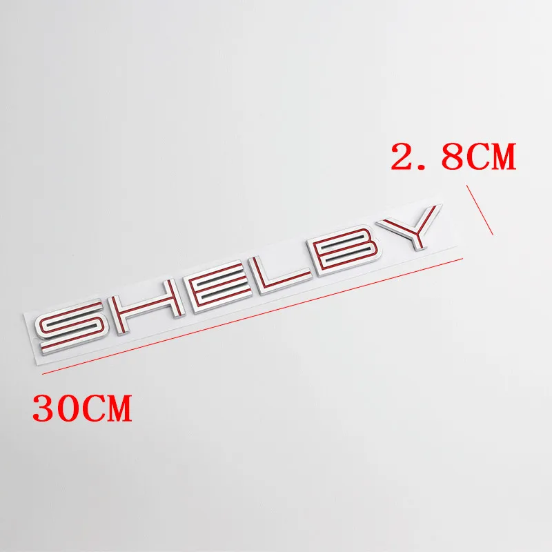 Покрытие АБС 30*2,8 см 3D Автомобильная эмблема SHELBY задний багажник значок боковые логотипы автомобили наклейки на тело
