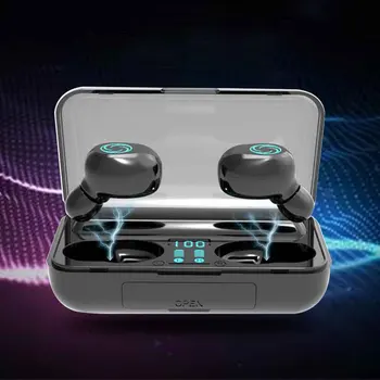 

Waterproof Wireless Earbuds Stereo Sound Noise Canceling Bluetooth 5.0 Running Binaural Gym In Ear Unisex Voice Control Travel