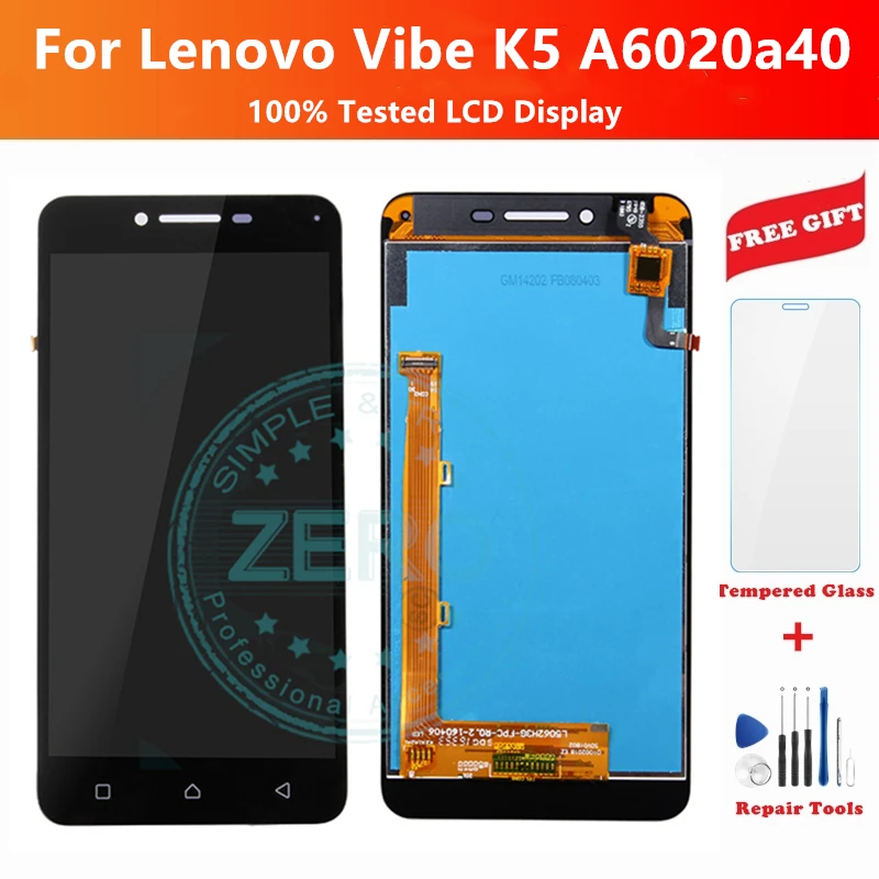ЖК-дисплей для Lenovo Vibe K5 сенсорный экран панель A6020a40 ЖК-дигитайзер в сборе замена