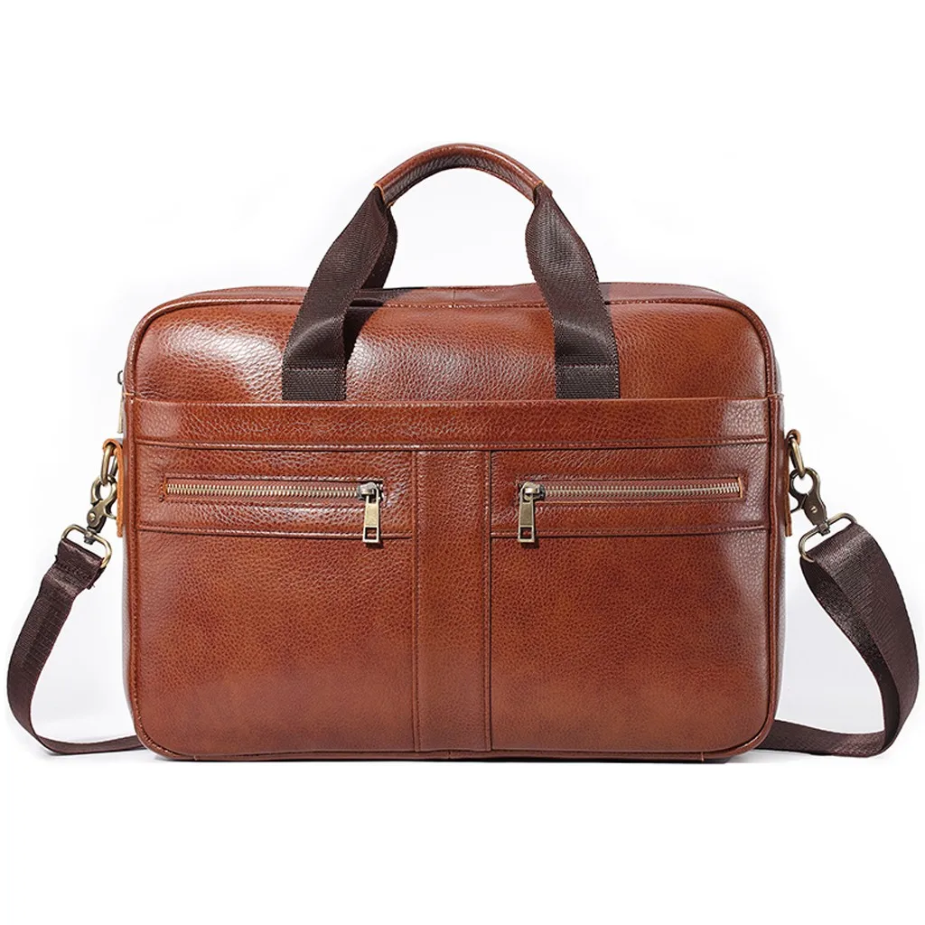 OCARDIAN портфель, портфель из натуральной кожи, s компьютерные сумки через плечо, мужские высококачественные роскошные бизнес-портфели, сумка-мессенджер - Цвет: Brown