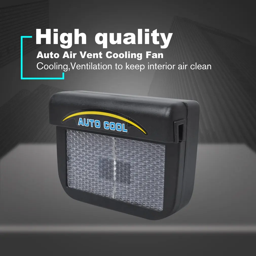 

Solar Powered Car Window Windshield Auto Air Vent Cooling Cool Fan Air Conditioner Ventilator Cooler System