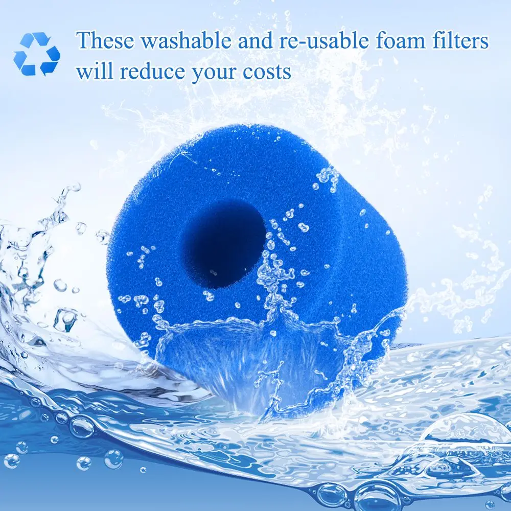 

Swimming Pool Foam Filter Sponge Intex S1Type SPA Reusable Washable Biofoam Cleaner Pool Foam Filter Sponge Swimming Accessories