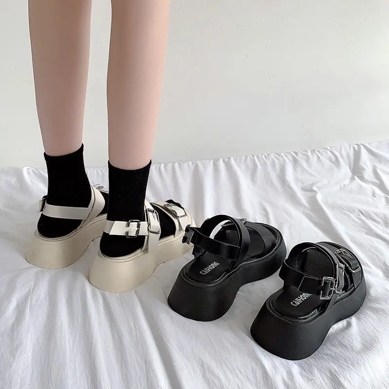 Fashion platform sandals women summer shoes buckle Slides casual sandals women's sports shoes summer sandalia mujer women sandals