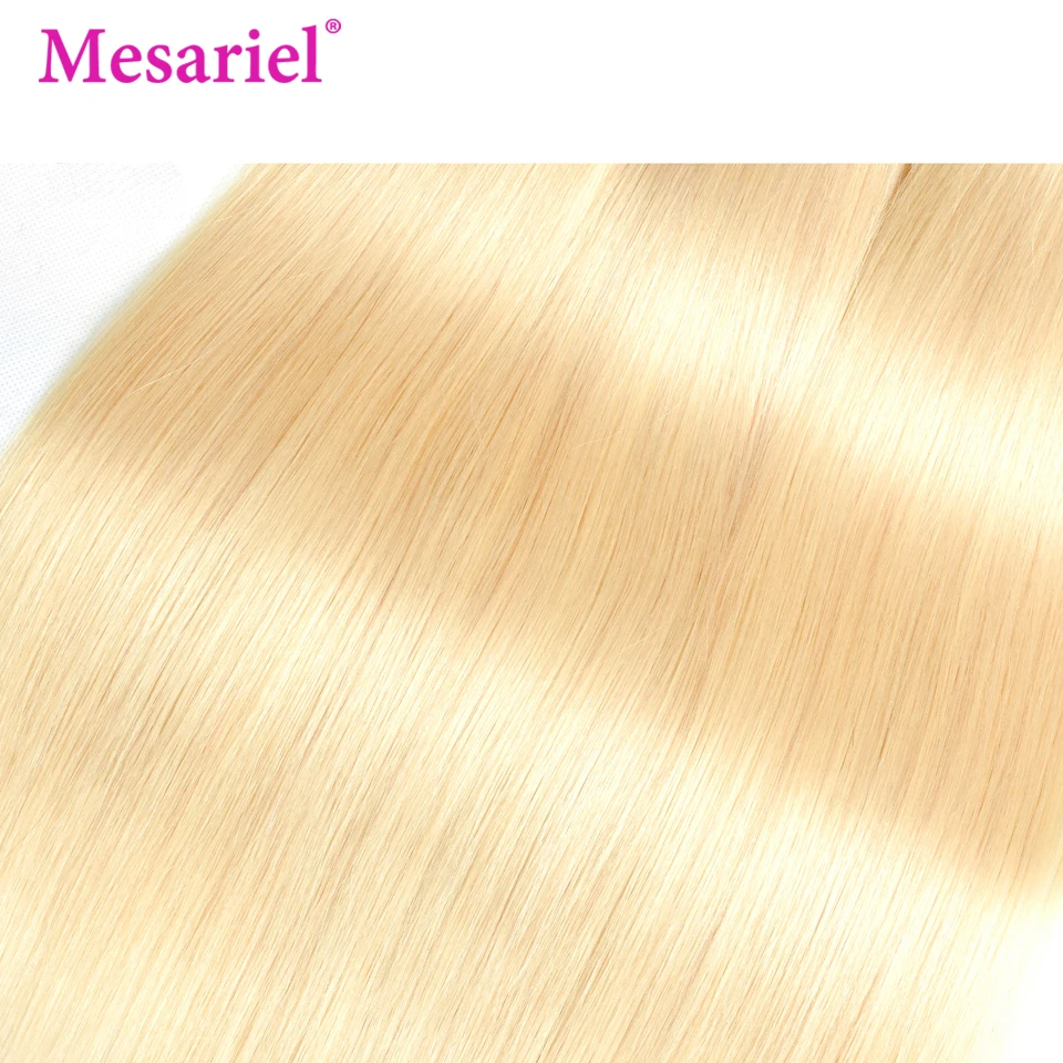 Mesariel бразильские волосы плетение пучки волос 613 светлые прямые человеческие волосы 1/3/4 Связки Волосы remy удлинитель 8-28 дюймов
