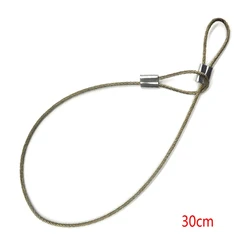 Stainless Steel Safety Strap Wrist Lanyard 30cm - Silver
