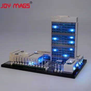 

JOY MAGS Only Led Light Kit For Architecture United Nations Headquarters Lighting Set Compatible With 21018 (NOT Include Model)