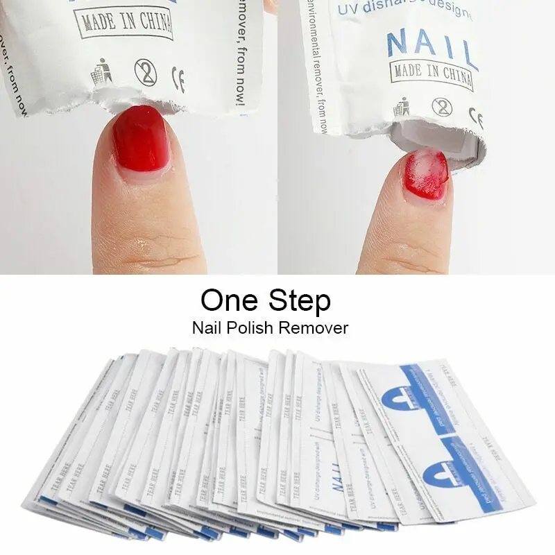 

50/100pcs Soak Off Gel Polish Remover Set Lint Free Wipes Cleaner Nail Uv Gel Cleanser Nail Vernis Semi Permanant Uv Remover