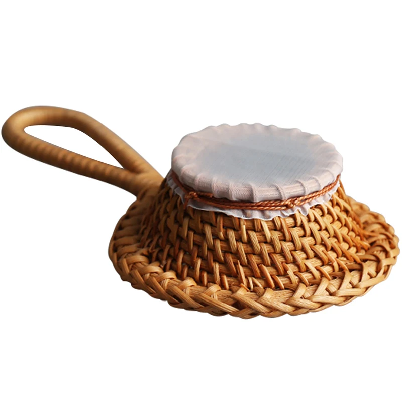 Vietnamese Handmade Long Handle Rattan Tea Leaf Tea Filter Tea Road Zero with Tea Filter Tea Accessories Filter