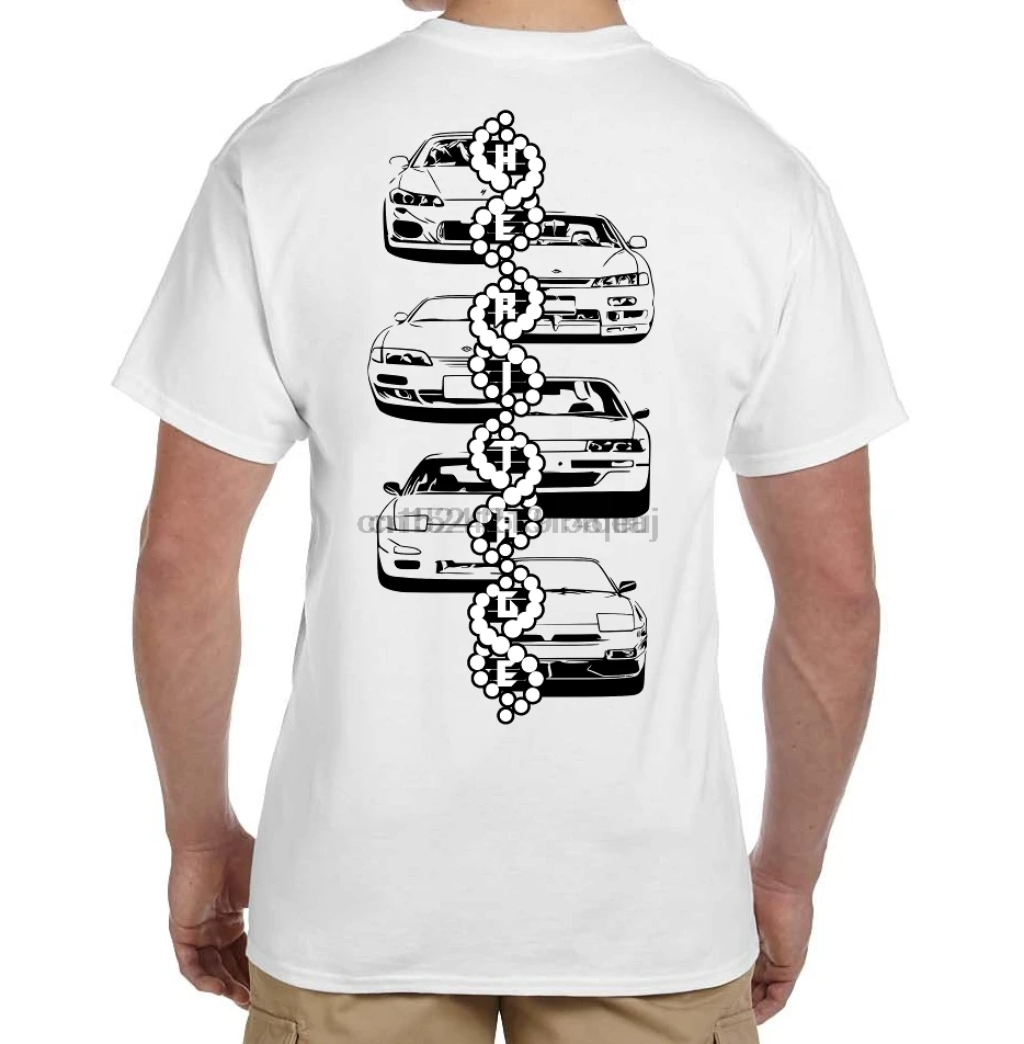 Футболка Nissan Silvia 240sx Generation s13 s14 s15 с эмблемой выхлопных газов JDM |