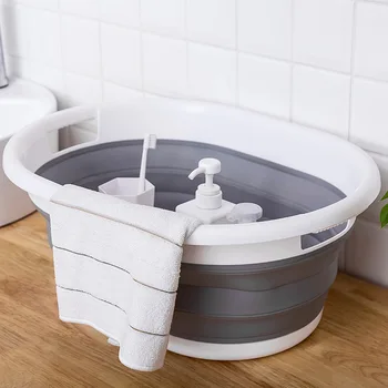 

Multipurpose Home Laundry Bucket Outdoor Camping Foldable Basin Portable Car Wash Basin Toy Storage Tools Accessories Supplies
