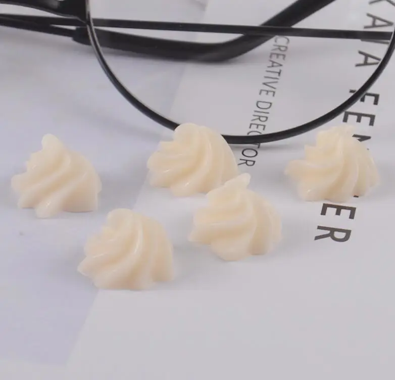 20 шт./лот шоколадная Смола плоская спина, кабошон Kawaii DIY художественное украшение из полимерного материала миниатюрный из смолы, в форме продуктов питания для телефона - Цвет: 06