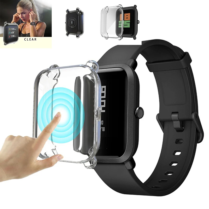Чехол для Huami Amazfit Bip защитный чехол смарт часов Защитная пленка аксессуары бампер
