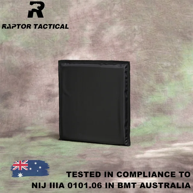 Soft BulletProof Plate 6"x6" NIJ Level IIIA 3A 0101.06 Soft Ballistic Side Panel Two Pieces - Raptor Tactical 6