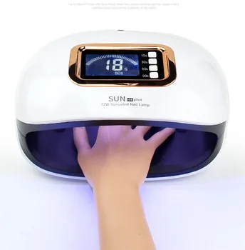

72W Smart Sensing Nail Dryer SUN H4plus SUN UV LED Nail Lamp Curing for All Nail Gel Dual Light Source