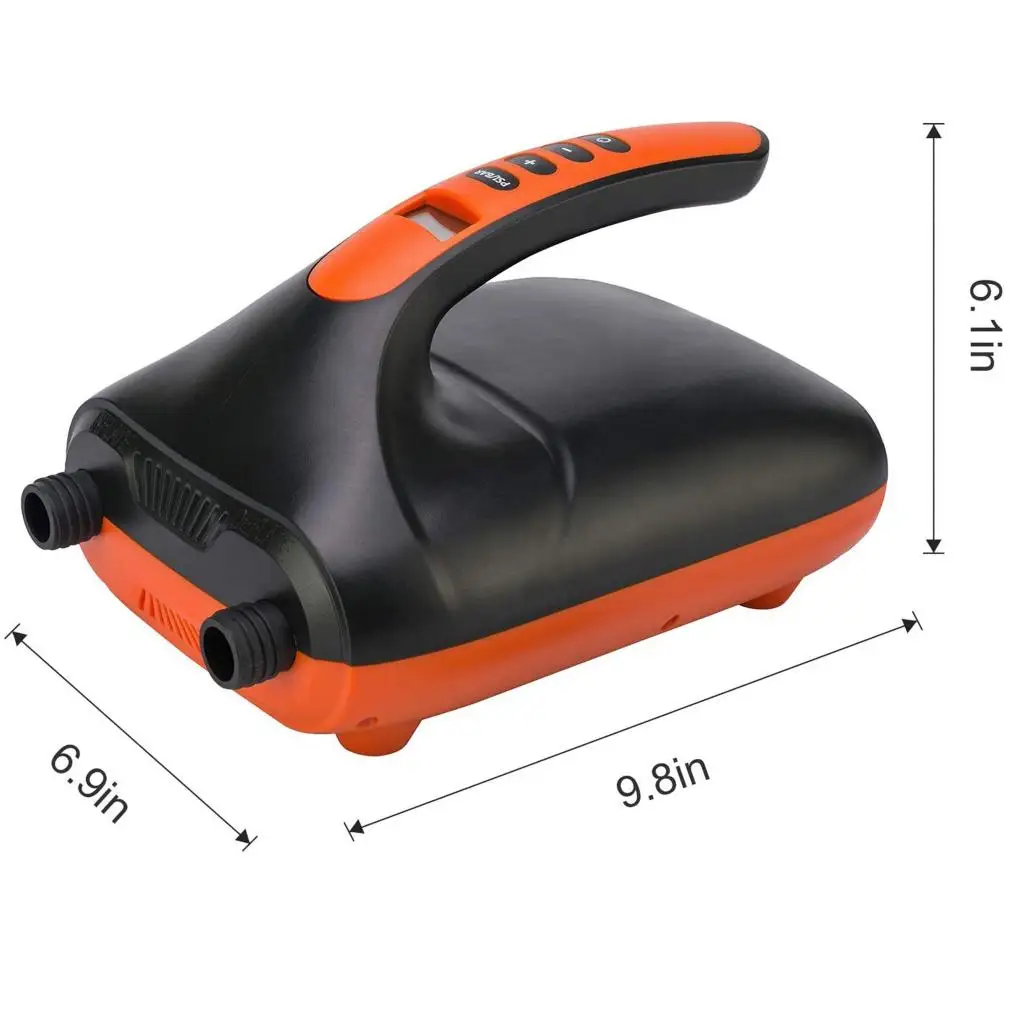 Electric Inflation Pump 12V Quick-Fill Smart Inflate Deflate Air Pump 20PSI for Inflatable Boats Kayaks Pools Airbeds