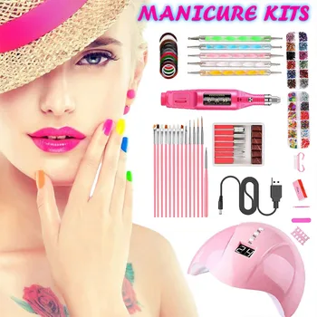 

Nail Art Femme Practical Portable Uv Lamp Led Dry Nail Kit Nail Art Manicure Set Acrylic Nail Art Home Use Dropshipping In Stock