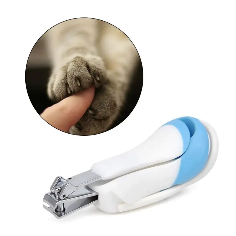 Машинка для стрижки ногтей домашних животных с увеличительным стеклом переносной Палец инструмент для маникюра