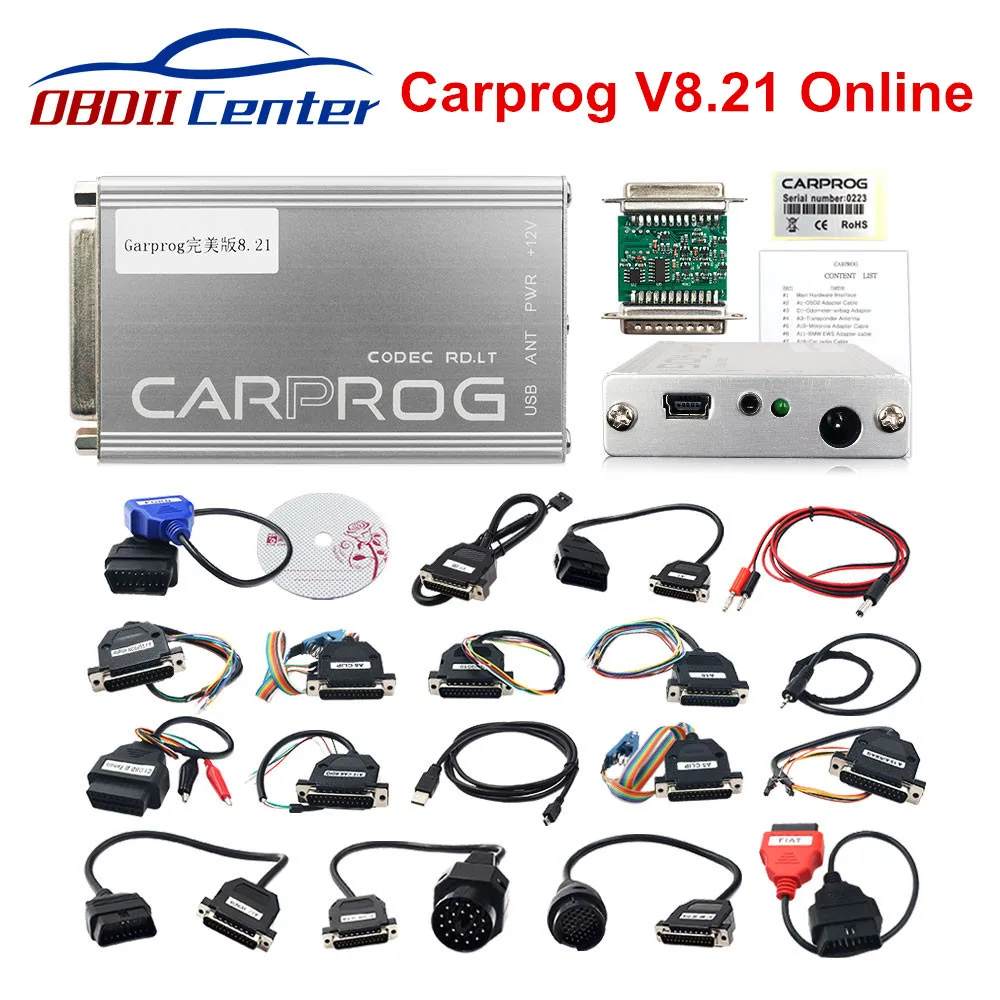 Acheter En ligne Carprog V8.21 programmeur voiture prog 8.21 outil de réparation complet plus d autorisation que Carprog V10.93 V10.05 V9.31 avec Keygen