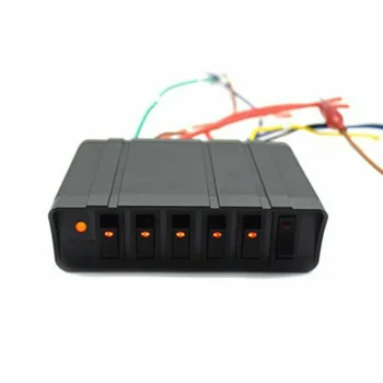 

With backlight Switch Box 130mmx100mmx40mm Replacement Accessories Black Aluminum