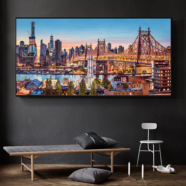 Acrylic Paints Painting Large Paintings  Large Size Paintings Numbers City  - 40x80cm - Aliexpress