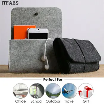 

New Fashion Portable Organizer Bag Case Pouch for Mouse Cable Earphones Charger Adapter
