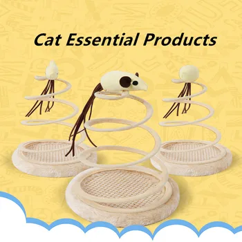 

2020 new Spiral toy for cats funny cat toy, interactive toy for scraper cats small pet supplies dropship cat jenga game