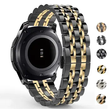 

22mm 20mm For Samsung Galaxy Watch 46mm watch Metal Stainless Steel Strap Wristband Bracelet for Active2 40mm 44mm Amazfit GTR
